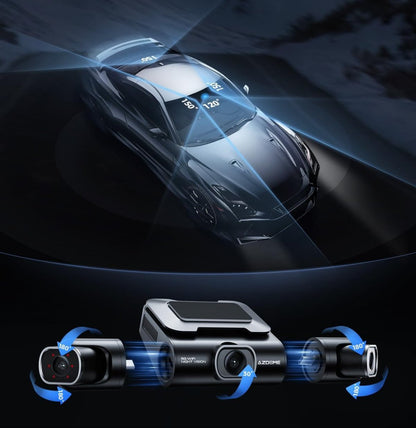 Dashcam 4 Canaux 4K avec GPS - Enregistrement 360° & Vision Nocturne - TOP TAKTIL M660 - toptaktil