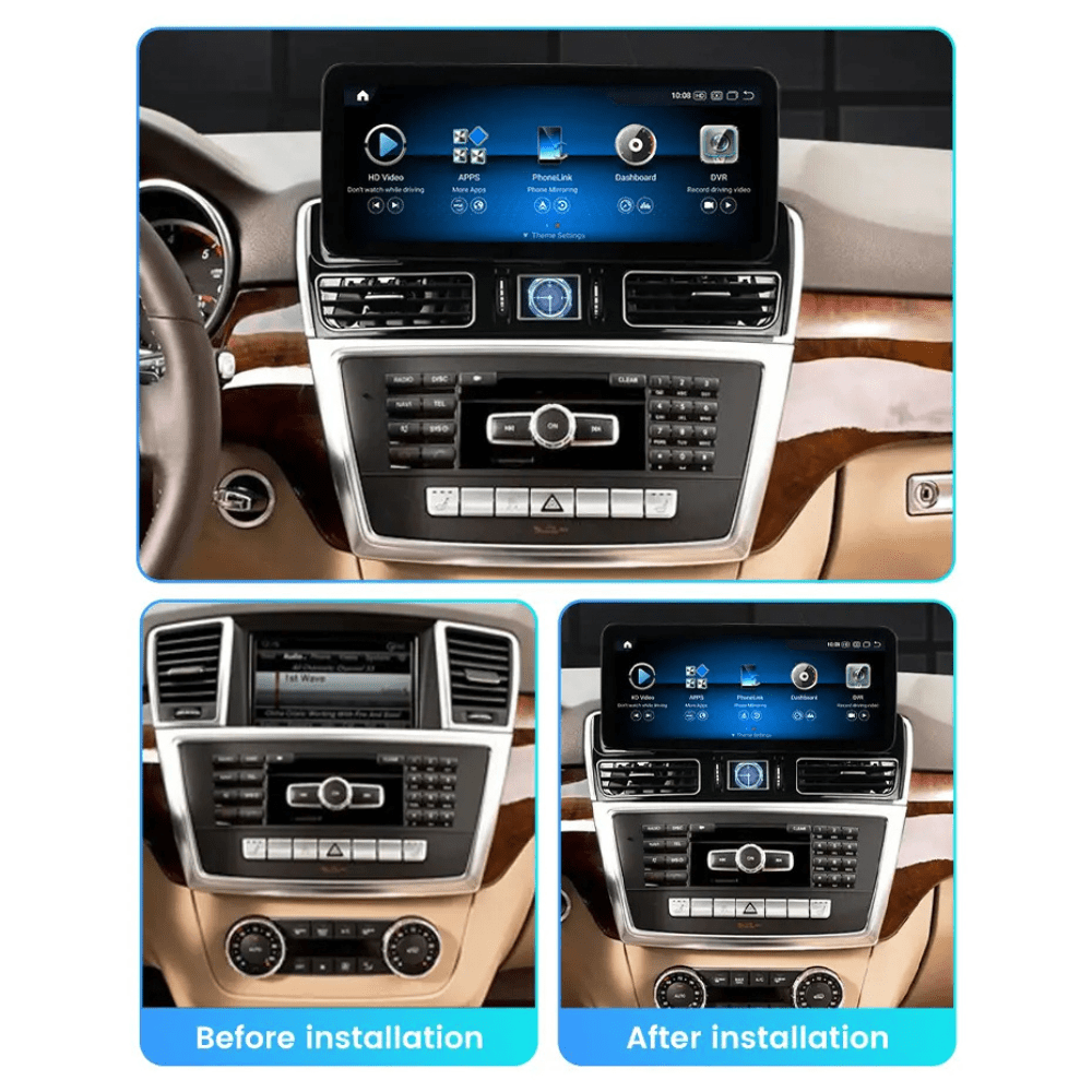 Mercedes ML GL GLE GLS 2011 - 2019 W166 X166 Android 15 Autoradio CarPlay & Android Auto NTG 4.0 4.5 5.0 - toptaktil