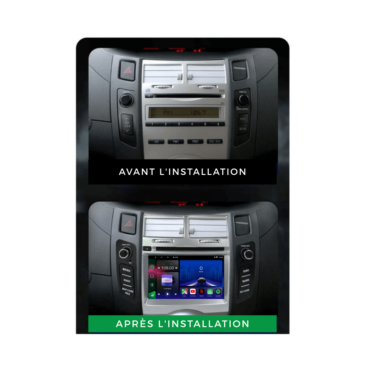 Toyota Yaris | 2005 - 2012 | Android 15 Autoradio | Apple CarPlay | Android Auto - toptaktil
