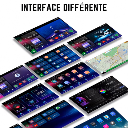 Universal | Écran de 10 pouces | Din simple 360 | Android 15 Autoradio | Apple CarPlay | Android Auto - toptaktil
