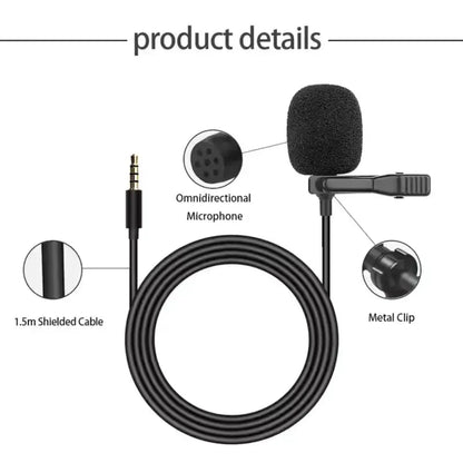 Microphone audio mains libres universel 3,5 mm pour autoradio stéréo - toptaktil