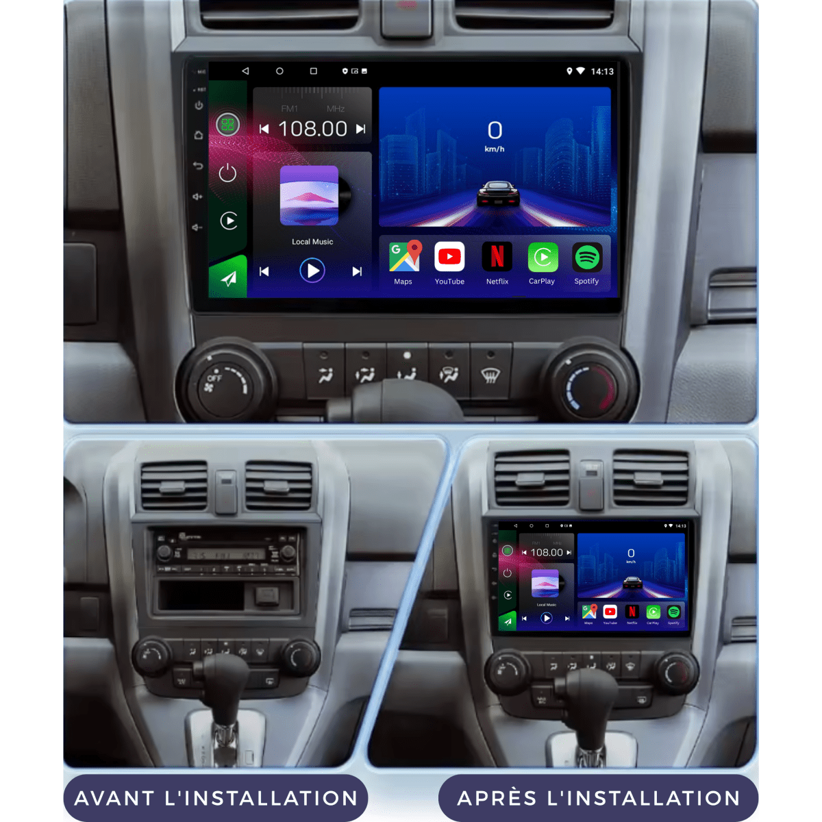Honda CRV | 2007 - 2011 | Android 15 Autoradio | Apple CarPlay | Android Auto - toptaktil