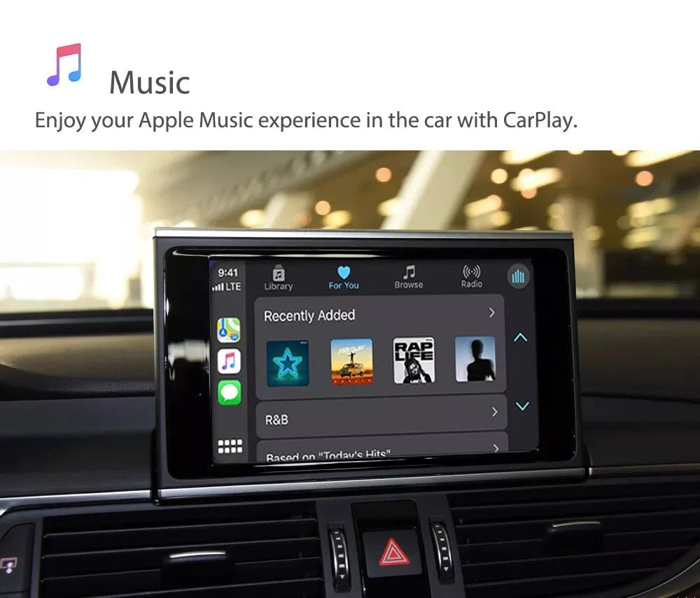 Apple CarPlay sans fil | Rétrofit pour Audi | Android Auto | Décodeur | Intégration - toptaktil