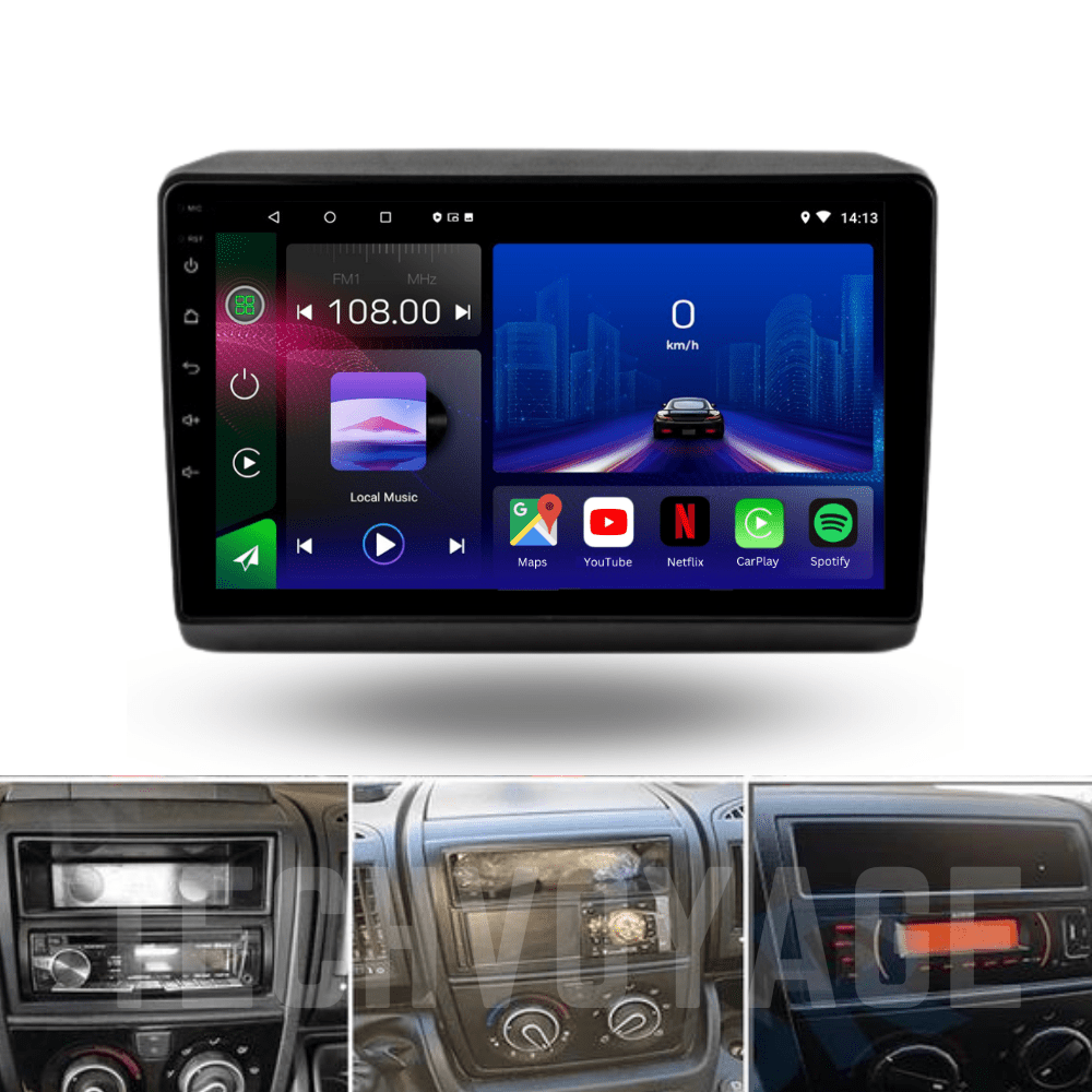 Autoradio Android 15 pour Fiat Ducato, Peugeot Boxer, Citroen Relay Jumper 2006-2022 - toptaktil
