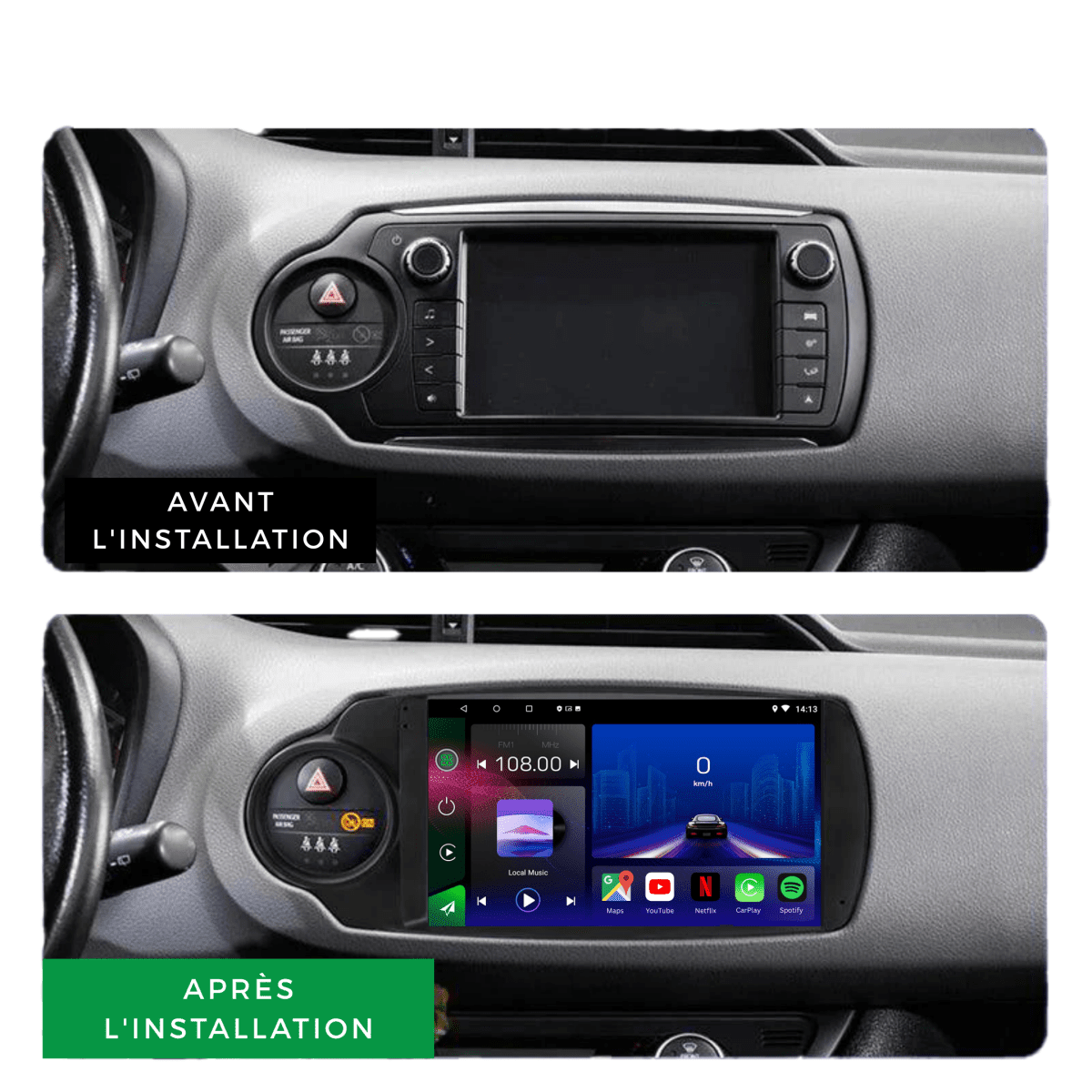 Toyota Yaris | 2012 - 2017 | Android 15 Autoradio | Apple CarPlay | Android Auto - toptaktil