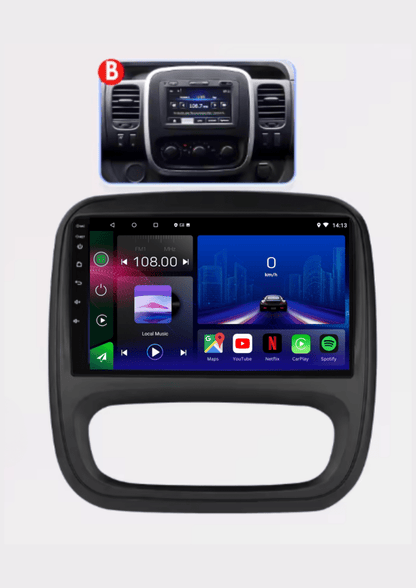 Opel Vivaro | Renault Traffic | 2014 - 2021 | Android 15 Autoradio | Apple CarPlay | Android Auto - toptaktil