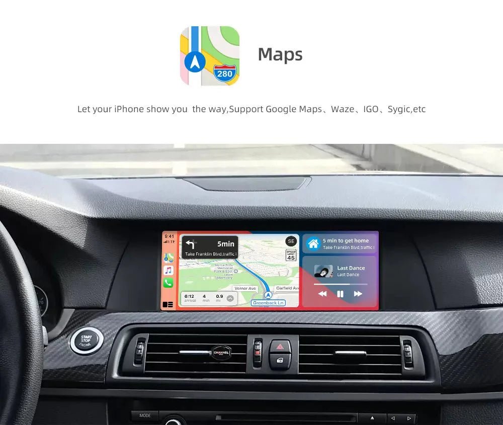 Apple CarPlay sans fil | Rétrofit pour BMW | Android Auto | Décodeur | Intégration - toptaktil