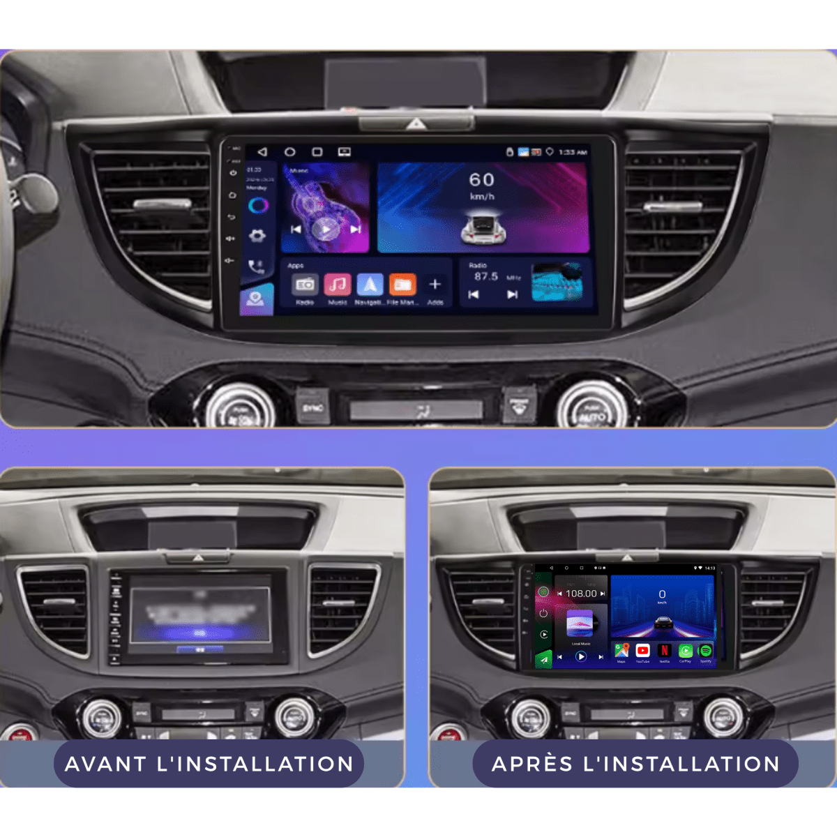 Honda CRV | 2012 - 2016 | Android 15 Autoradio | Apple CarPlay | Android Auto - toptaktil
