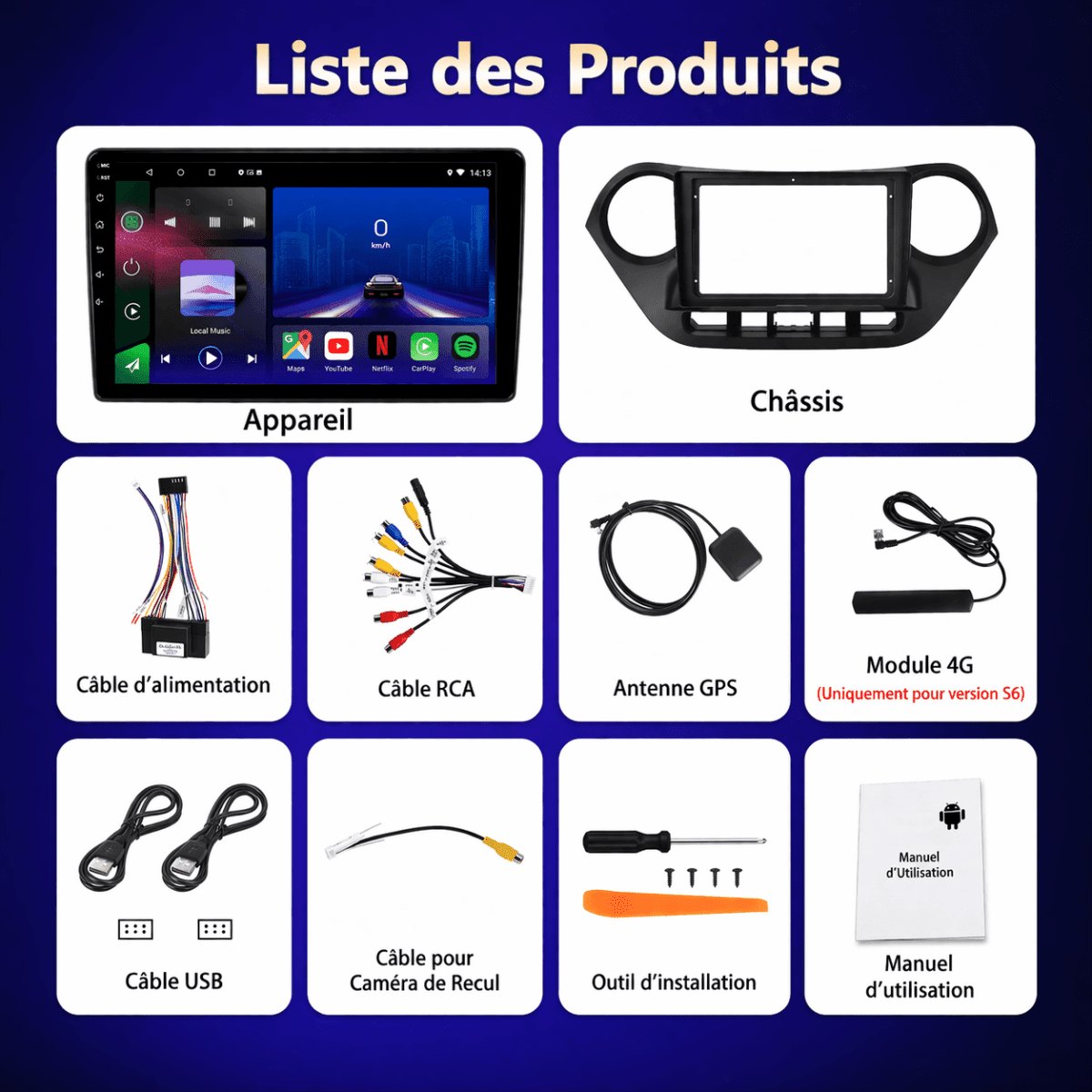 Hyundai i10 | 2014 - 2017 | Android 15 Autoradio | Apple CarPlay | Android Auto - toptaktil