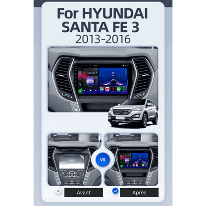 Hyundai Santa Fe 3 | 2013 - 2016 | Android 15 Autoradio | Apple CarPlay | Android Auto - toptaktil