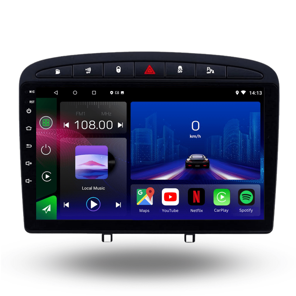 Peugeot 308SW 408 | 2007 - 2013 | Android 15 Autoradio | Apple CarPlay | Android Auto - toptaktil